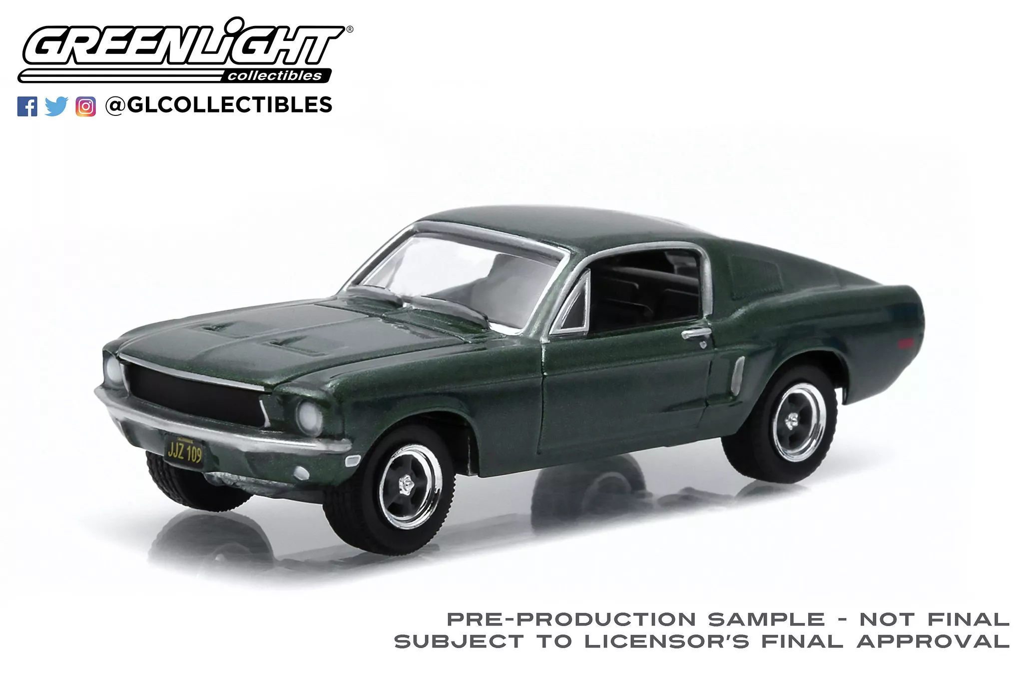 Greenlight - 1968 Ford Mustang GT Fastback - Highland Green (Hobby Exclusive)